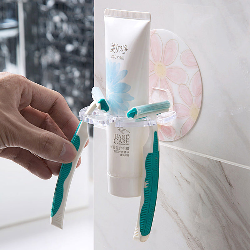 Punch-free toothbrush holder
